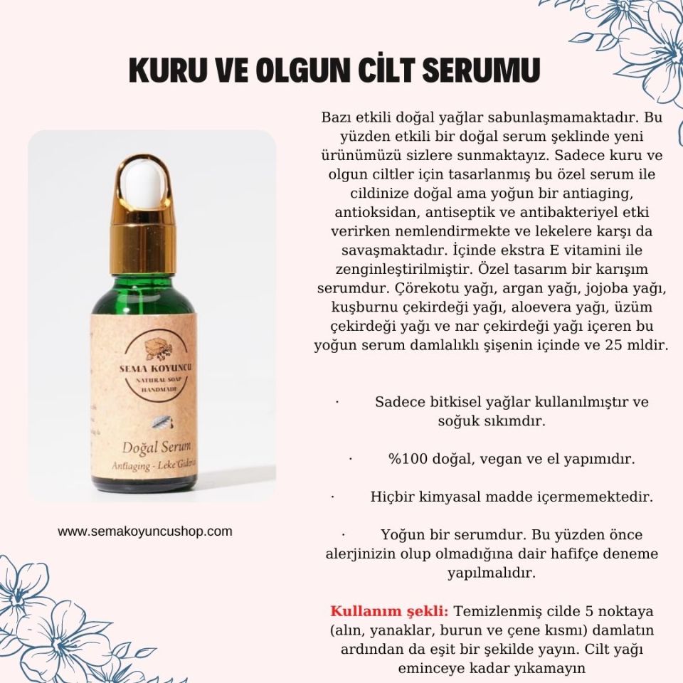 Kuru ve Olgun Cilt Serumu