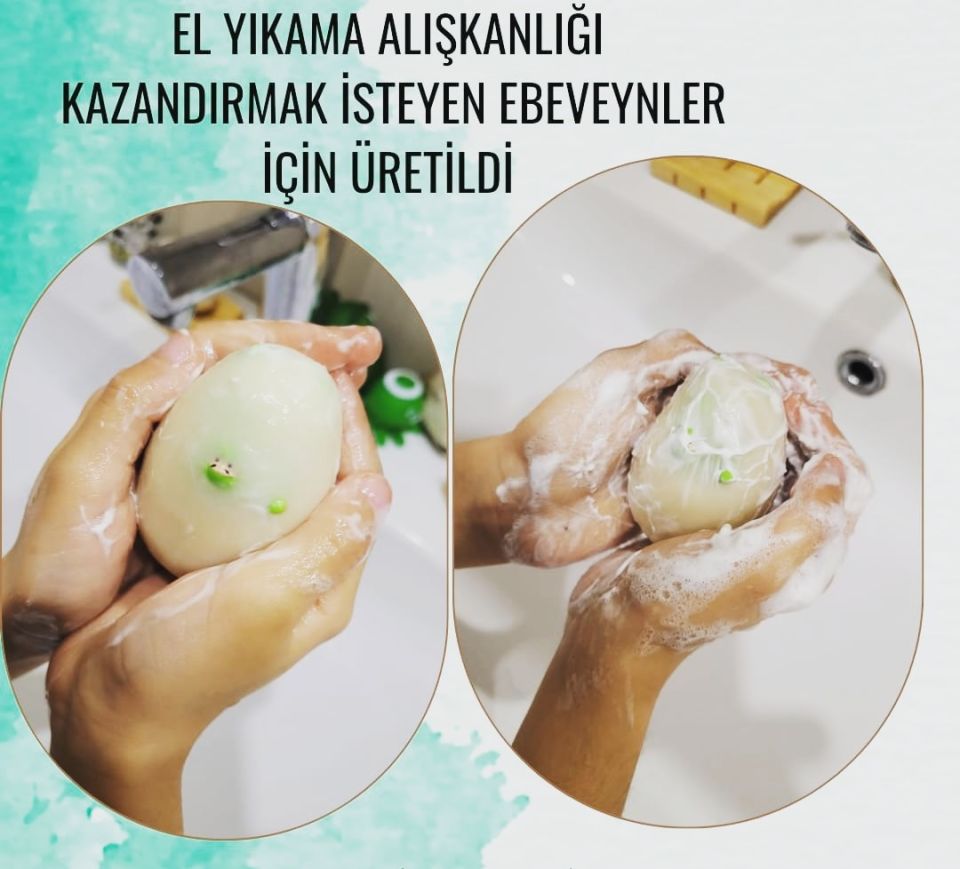 Sürpriz Oyuncaklı Yumurta Sabun (ÇOCUKLARA EL YIKAMA ALIŞKANLIĞI KAZANDIRMAK İÇİN)